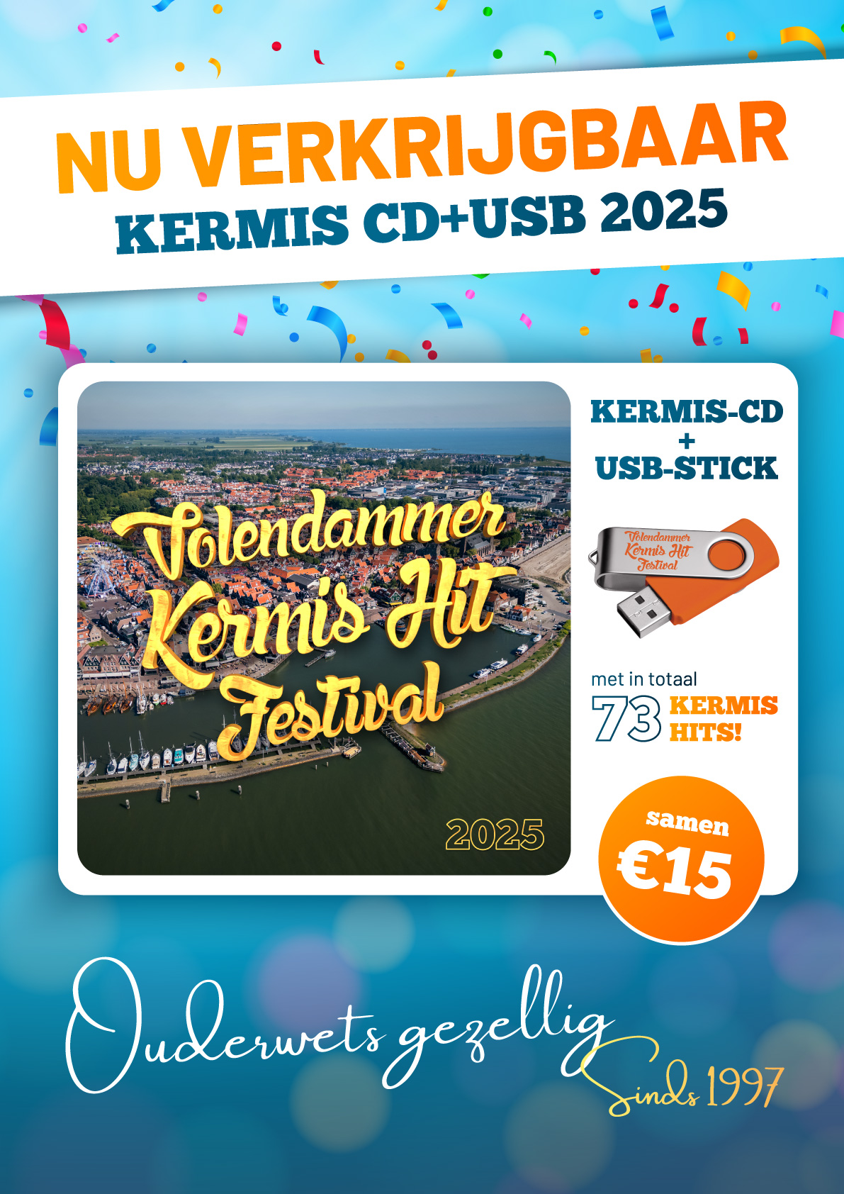 Volendammer Kermis Hit Festival 2025 - CD + USB nu verkrijgbaar